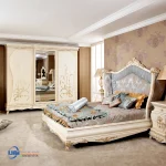 Set Tempat Tidur Bedroom Klasik Putih Duco Itali Jepara
