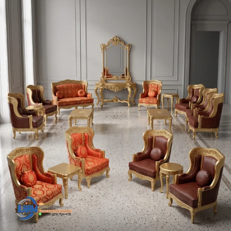 Furniture Set Sofa Ukir Mewah Klasik Jepara