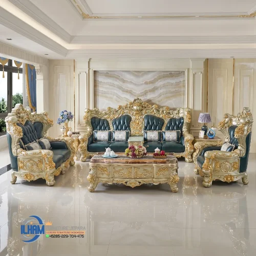 Kursi Sofa Mewah Klasik Ruang Tamu