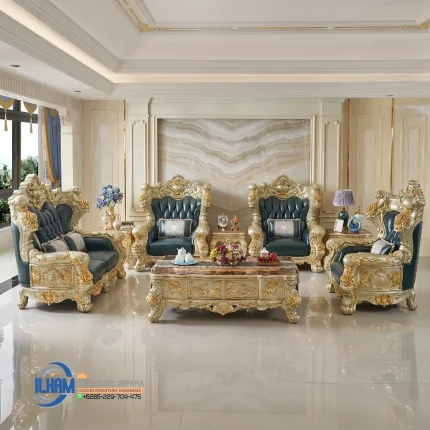 Kursi Sofa Mewah Klasik Ruang Tamu Jakarta