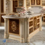 Meja Kitchen Set Klasik Mewah Hunian Sultan