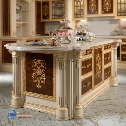 Meja Kitchen Set Klasik Mewah Hunian Sultan