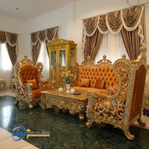 Set Kursi Sofa Tamu Mewah Imperial Ilham Furniture Jepara