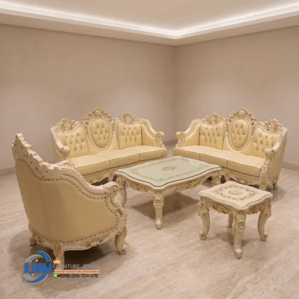 Set Sofa Tamu Jepara Mewah Ukir Klasik Handmade