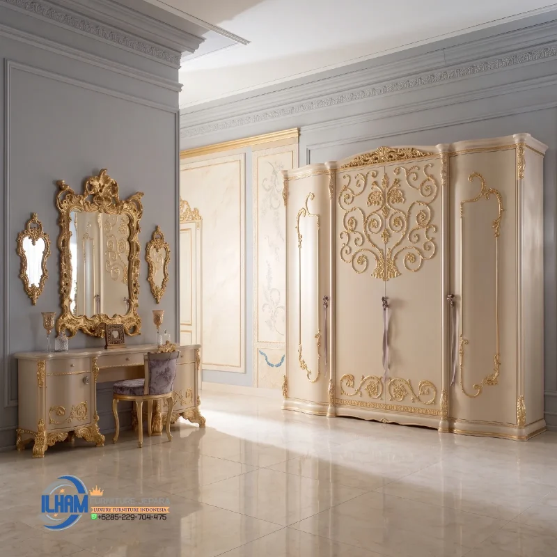 Dressing table and Wardrobe Kamar Set Tempat Tidur Mewah Sultan Jakarta
