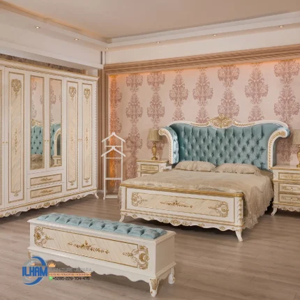 Set Tempat Tidur Mewah Elegan Master Bedroom Apartemen